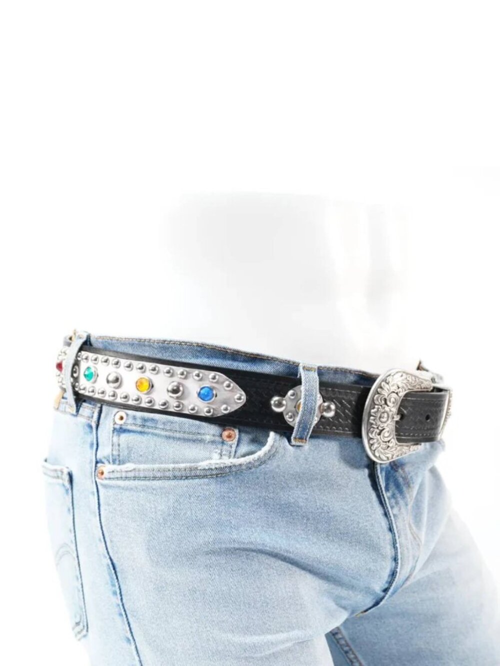 Bruce Springsteen Born In The USA western studded leather belt size 33 to 36